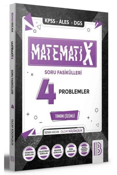 Benim Hocam 2021 Kpss Ales Dgs Matematix-4 Matematik Problemler Soru Fasikülleri Çözümlü