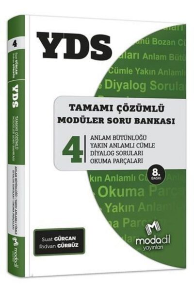 Modadil Yayınları Yds Tamamı Çözümlü Soru Bankası Serisi 4