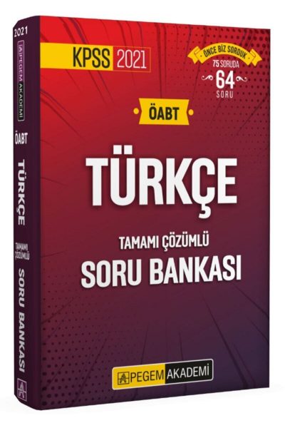 Pegem 2021 Kpss Öabt Türkçe Tamamı Çözümlü Soru Bankası