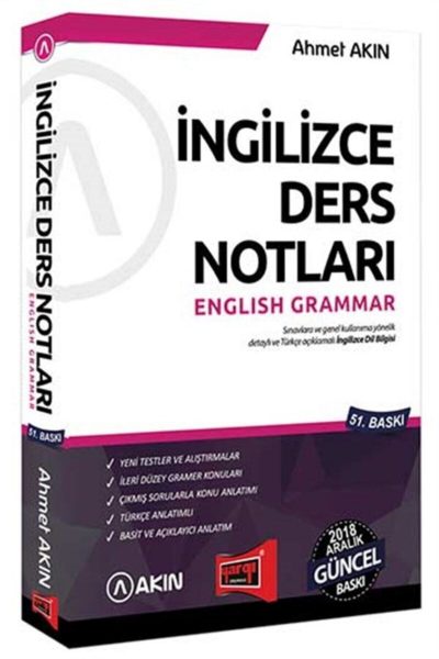 Yargı Yayınları Yds Ingilizce Ders Notları English Grammar